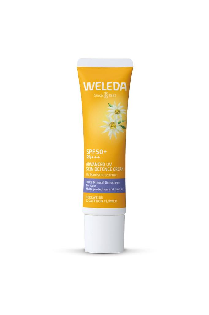 In WELEDA Edelweiss UV Barrier Cream 30mL Sunscreen for Makeup Sensitive Naturally Derived Organic [Official] [Made Japan] SPF50+ PA+++ Face, Base,