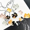 20Pcs Cute Cartoon Cat Eye Resin Buttons, 12/17mm Colorful Design, Perfect for DIY Crafts, Clothes, Hats, Socks Decoration