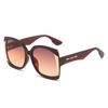 Fashion Modern Large Frame Sunglasses Concave Contrasting Color Colorful Sunglasses Women Ins Street Shot Glasses