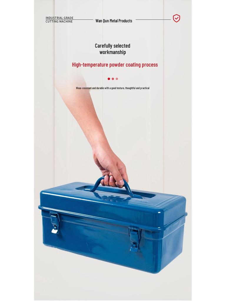 Industrial Grade Large Capacity Portable Toolbox with Multifunctional Storage for Automotive Repair