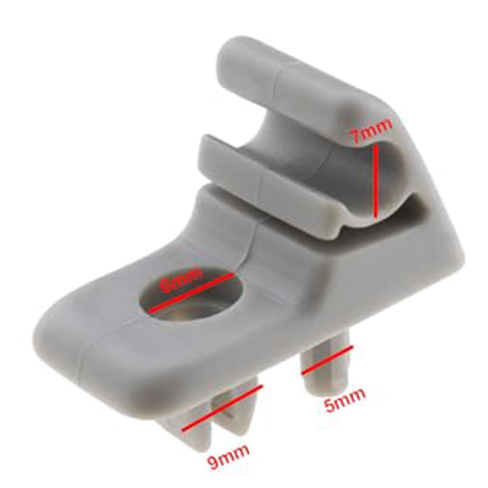 2Pcs Car Sun Visor Fixing Clips Mount 97243143 ABS Material Compatible with For Iveco Provides Reliable Interior Attachment