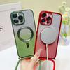 Strap Magnetic Case For Samsung S25 Ultra Galaxy S24 FE S21 S26 S22 S23 Plus A56 WirelessGlitter Plating Crossbody Lanyard Cover