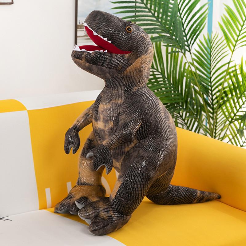 Adorable Dinosaur Plush Toy Soft Cuddly Tyrannosaurus Rex Pillow For Kids Boys Birthday Gift