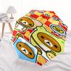 Rilakkuma,Bear Automatic Folding Umbrella Simple 8 Rib Design, Bright Cartoon Pattern, Durable Iron Frame, Suitable For Travel, Outdoor, Bea