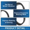 A ABSOPRO 66.6mm to 59.1mm Wheel Hub Centric Ring Black
