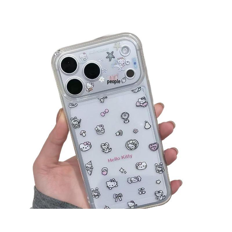 Hello Kitty Transparent Soft Shell Phone Case for 12-17 Pro Max