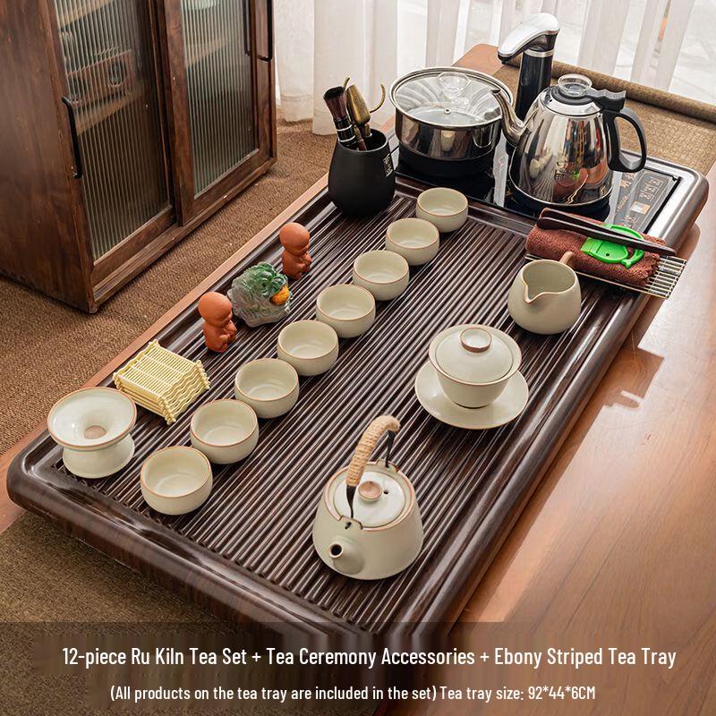 Japanese Style Ru Kiln Ceramic Kung Fu Tea Set