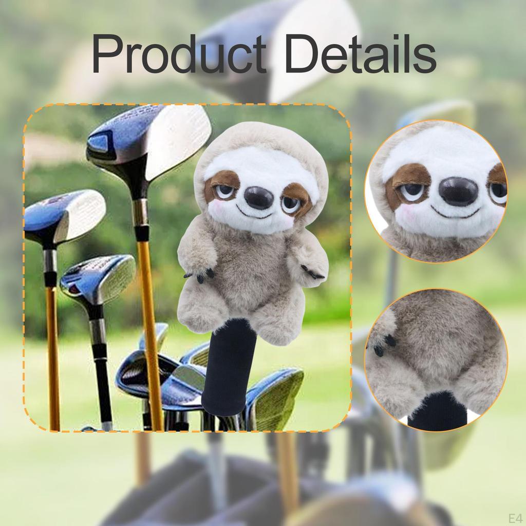 Fairway Wood Golf Club Headcover Funny Head Cover Plush Animal Golfer Gift Novelty Soft