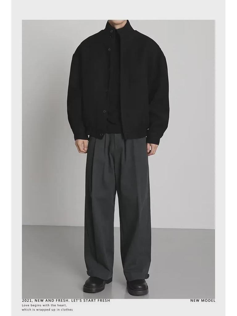 Men's 2024 Spring/Fall Fashionable Jacket: High Street Hong Kong, Japanese Harajuku, Korean Influences, Loose Fit.