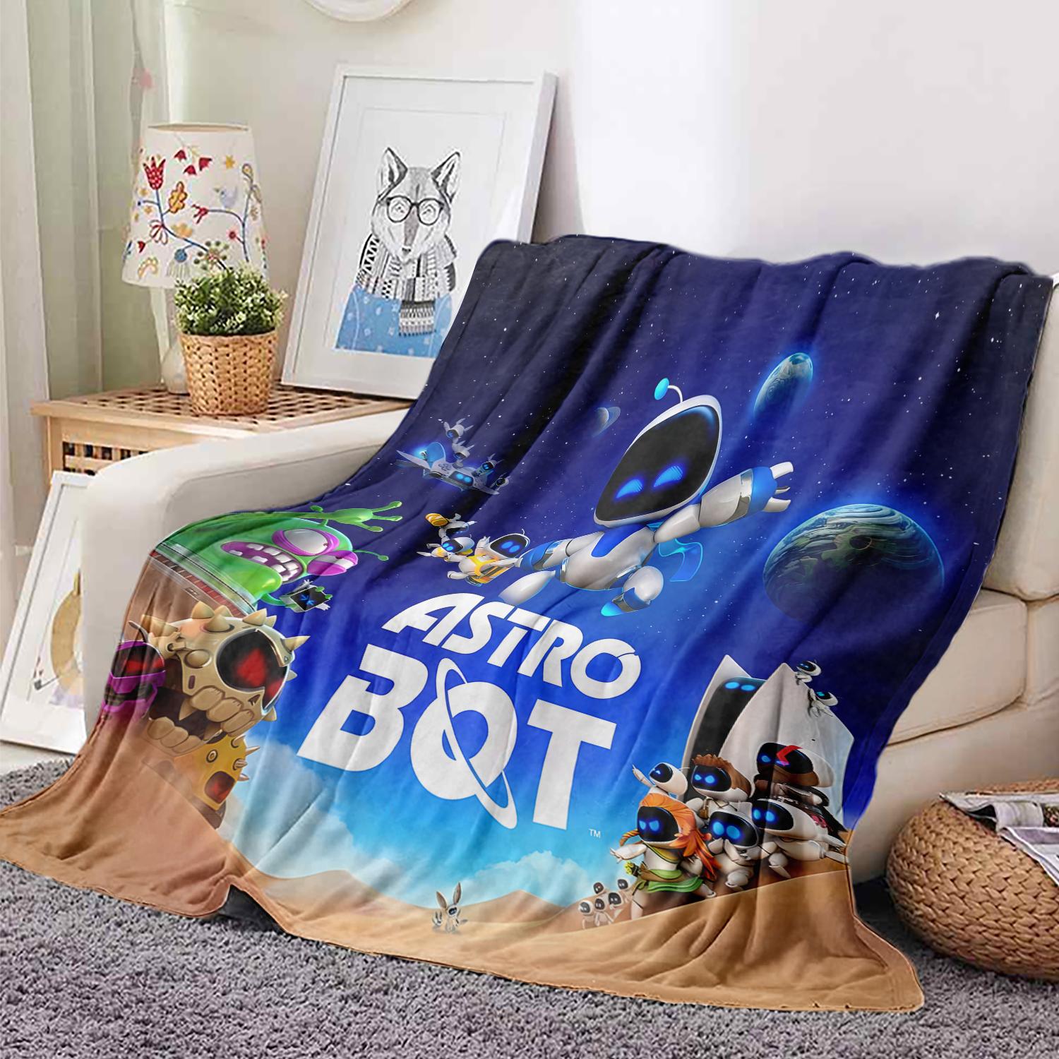 

Game BBots Blanket Skin friendly comfort warm soft plush blanket suitable sofa living room office bedroom 75x90cm