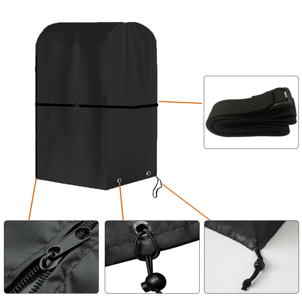 COVERGROUP Outdoor Waterproof Tire Rack Cover, 420D Thick, for Standard Cars, Holds 8 Tires, Protects Against Dirt and Deterioration, Rainproof, UV Pr
