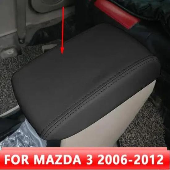 For Mazda 3  2006 2007 2008 2009 2010 2011 2012 Microfibre Leather Car Center  Armrest Box Cover Car Interior