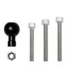 1" Ball & M8 Screw Motorbike Phone Mounting Accessories Aluminum Holder Bolt Kit