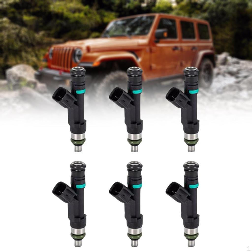 6 Pieces Fuel Injector 0280158119 for Chrysler Town & Country 2008-2010