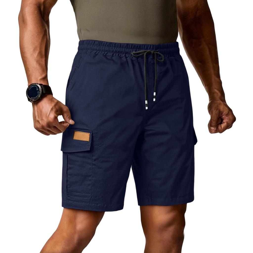 Men's -color Casual Five-inch Length Work Pants - Men's Loose Multi-pocket Outdoor Sports Quick-drying Breathable Shorts