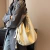 Canvas Bags  Large Capacity  New Style for Girls  Solid Color Dumpling Bags  One Shoulder Crossbody Bags