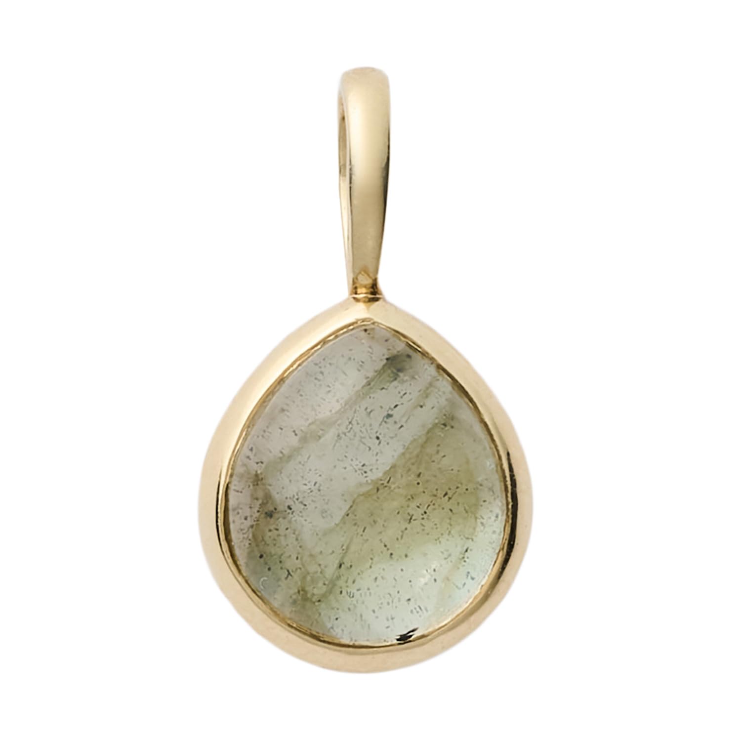 

K10 [Agate] Quartz/Labradorite Charm 1024311728519999 зелений