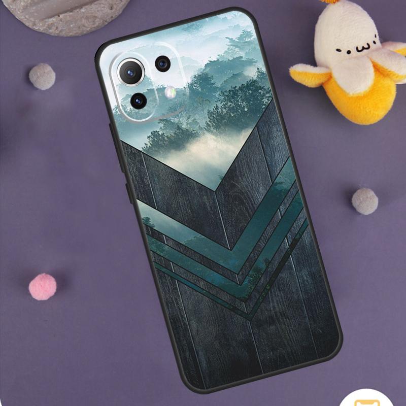 Forest Geometry Wood Nature Case For Xiaomi 15 Ultra 14 13T 14T 15T 17 Pro Max POCO F8 Ultra F5 F6 F7 X5 X6 X7 Pro Cover