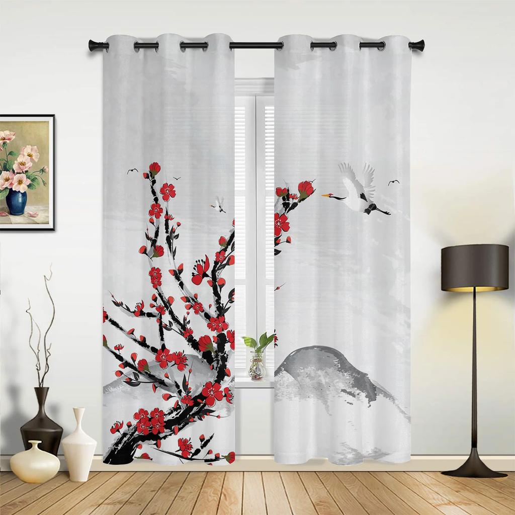 Landschaftsmalerei Boot Berg Vorhänge für Schlafzimmer Wohnzimmer Vorhänge Küche Kinderzimmer Fenster Vorhang Heimdeko