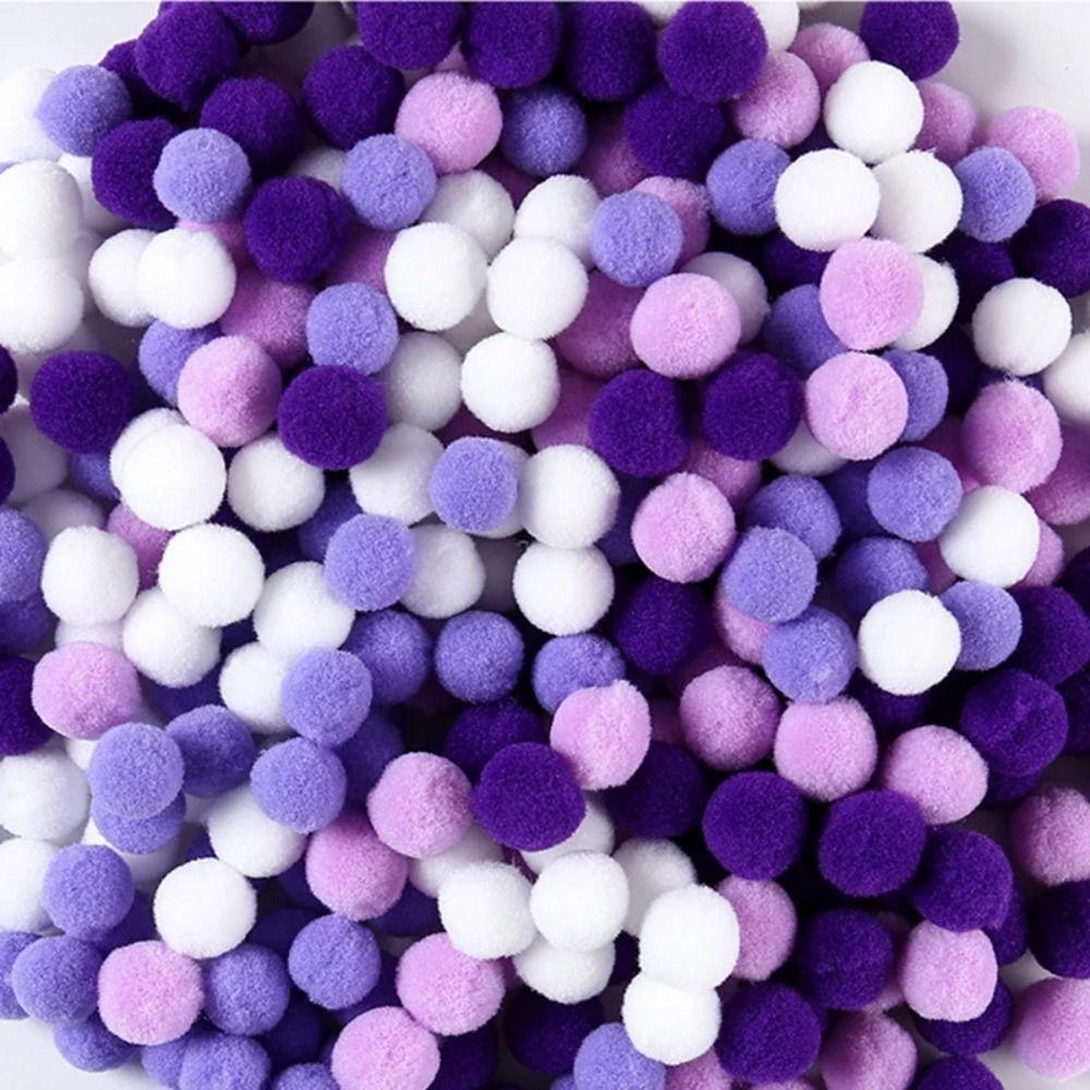 1 balení Vánoční barvy Pomponové kožešinové kuličky Makronkové barvy DIY Plyšová kulička DIY Pom Pom kulička Svatba