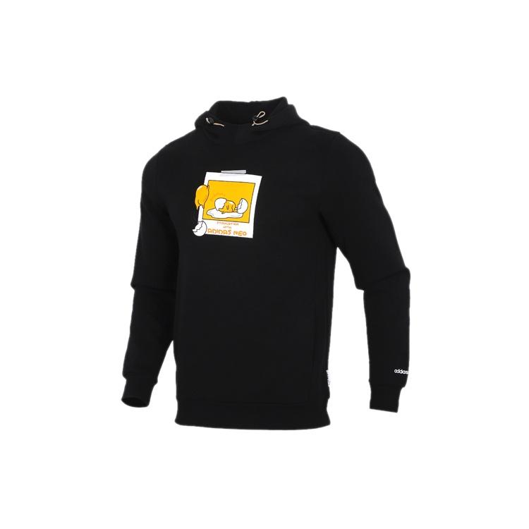 adidas neo x Yellow Crossover Casual Sports Long Sleeves Pullover Black Men s GL7225 XL