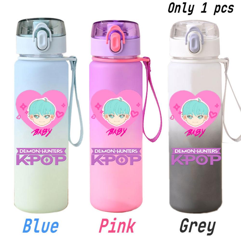 For KPOP Cup 750ML Bottle Portable Sports Kpop Plastic Anime Gradient Drinking Direct Drinking Water Cup Gourd Container