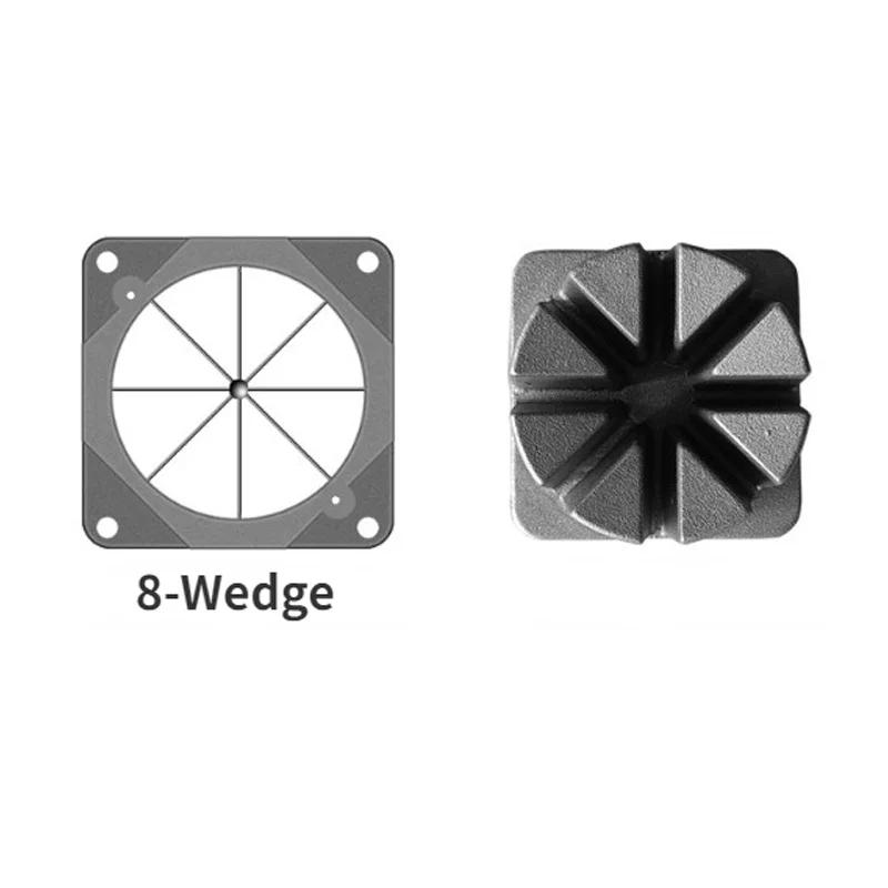 Replace Stainless Steel Blades for Potato Cutter Dicer Manual Vegetable Chopper Black 1/2'' 3/8'' 1/4'' 8-Wedge