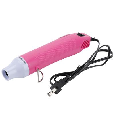 Elektrische Heißluftpistole DIY Bastelwerkzeug zum Prägen Schrumpfschlauch Trocknen ( , Rosa)