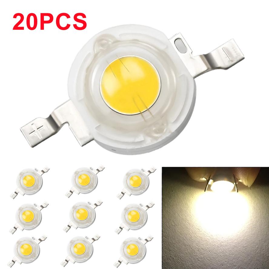 20 Pcs High Power LED Chip Lamp Bulb 2.1V-3.6V 110-120LM Bead Line Emitter Diode SMD IC LED Lamp DIY Led Light Home Decoration