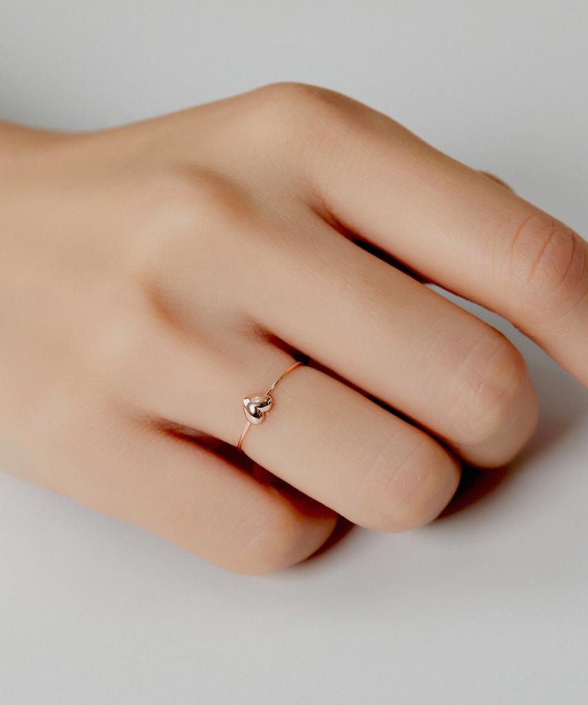 Helene Jewelry 14K Chubby Heart Miss Ring (Type A)