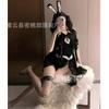 Sexy lingerie sexy pink perspective cute bunny uniform seduction hot neck summer home pajamas