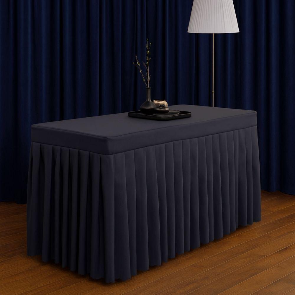 Solid Color Rectangle Table Skirts Soft Elastic Table Cloth Banquet Tablecloth  Banquet