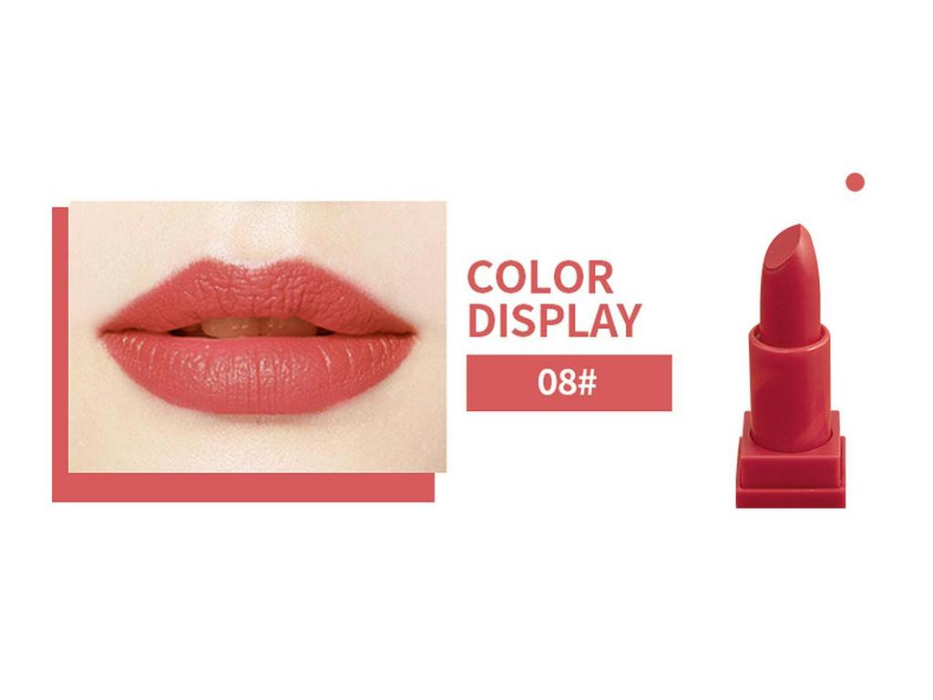 Exclusive Cross-Border Matte Lipstick - Non-Stick, Moisturizing, Full Size