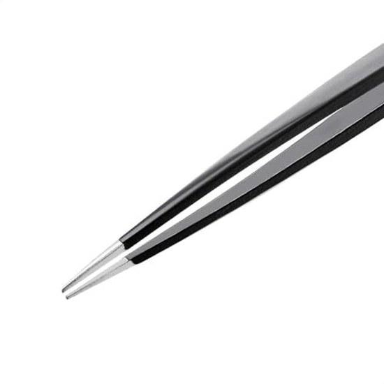 Basics High Precision Tweezers Hair Removal Case Black 4-Piece Set