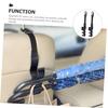 PartyKindom 2pcs Car Hooks, Seat Back Hooks, Trunk Umbrella Holder, Car Umbrella Storage Hook