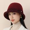Elegant Bucket Hat In The Elderly Autumn New Travel Hat Sun Hat Thermal Basin Hat