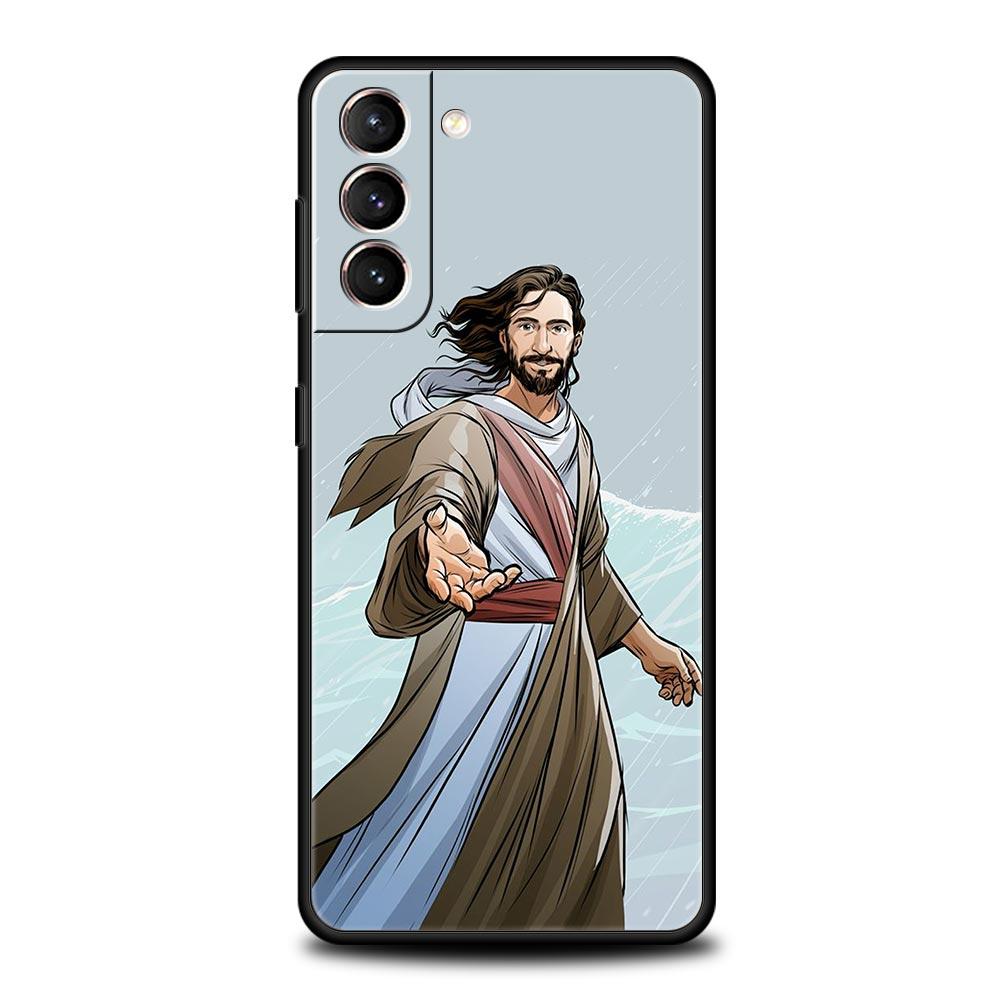

Phone Case For Samsung Galaxy S23 S22 Ultra S20 S21 FE 5G S10 S9 Plus S10E S8 Note 20 Cover New Faith Christian Religious Jesus Samsung S8