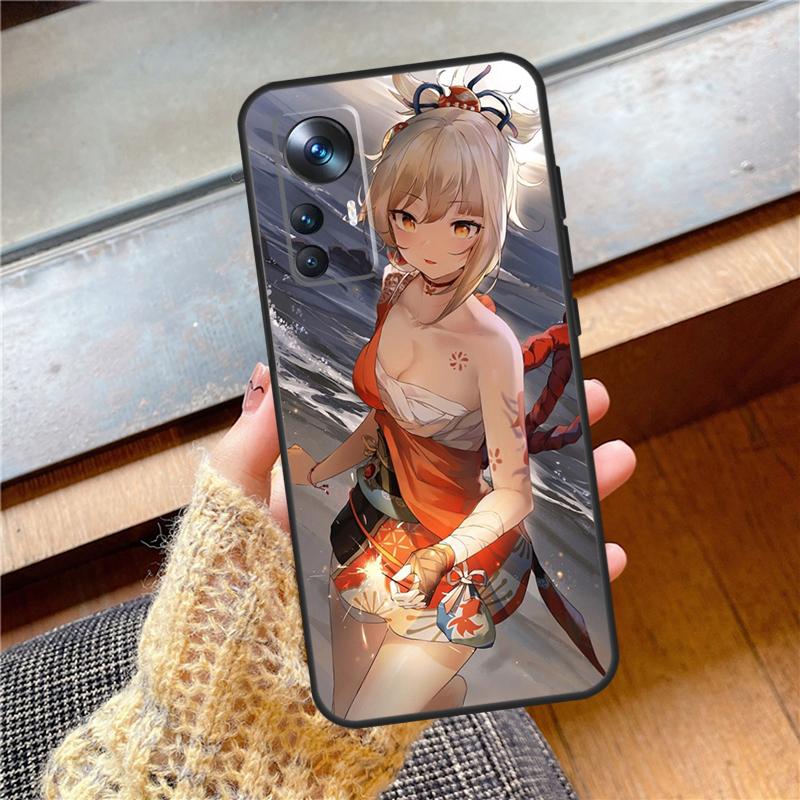 Genshin Impact Yoimiya Cover For Xiaomi 15 Ultra 13 14 17 Pro Max 13T 14T 15T POCO F7 F5 F6 X3 X5 X6 X7 Pro Case