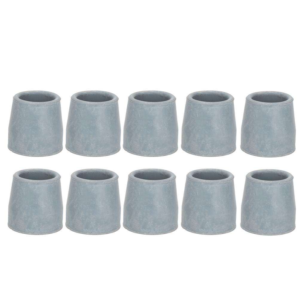 10pcs Rubber Crutch Tip Set Professional Gray Cane Walker Tip Replacement Accessory 1.1 Inch