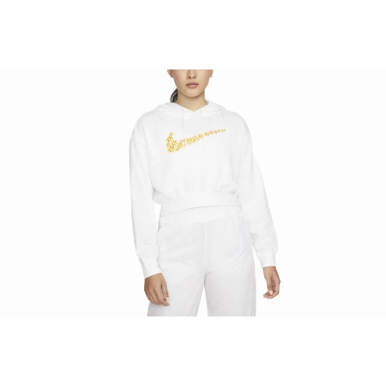 Nike Sweatshirts Women's White Hooded Moderate Regular DO7257-100