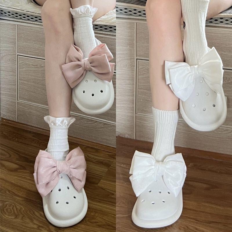 New hole shoes slippers women go out in summer, new platform summer sandals are fashionable to wear outside