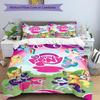 3pcs My Little Pony3 Design Cover Set - HD Printed Bedding with 1 Cover and 2 Pillowcases - Perfect for Home and Dorm Decor
