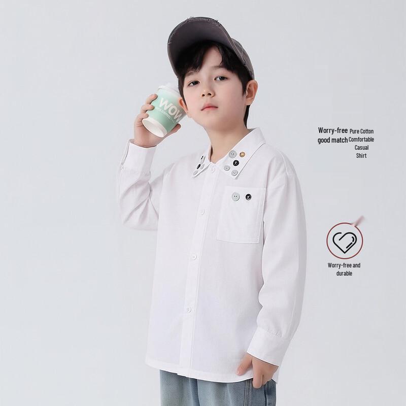 Boys  Long Sleeve Cotton Shirt 140