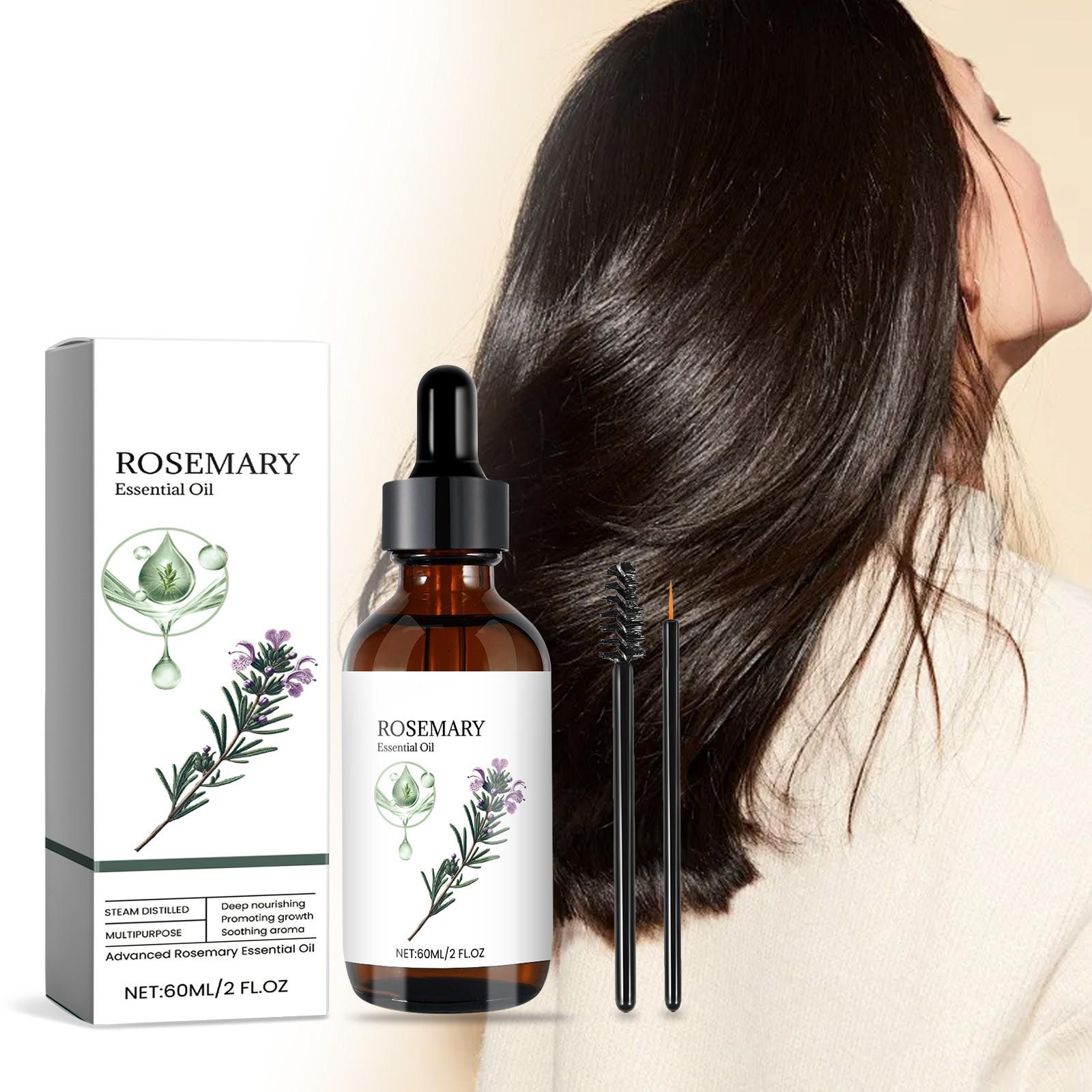 

60 мл эфирного масла розмарина, используемого для роста волос, бровей и ресниц, ухода за кожей, лечения выпадения волос, масла для мужчин и женщин, стимулирующего рост волос One Size