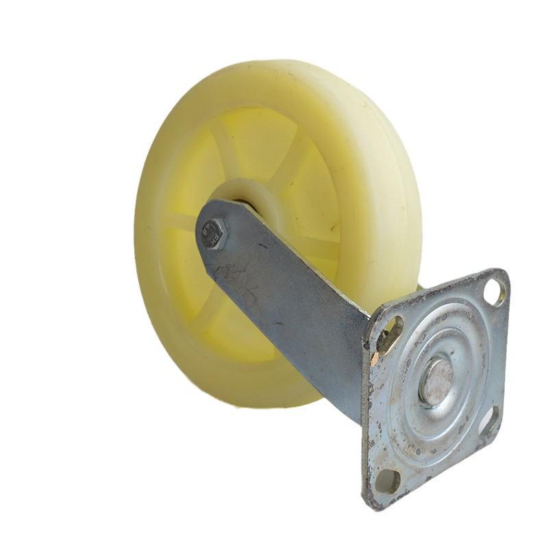 8-Inch Heavy Duty Swivel Caster Wheel with Nylon Wheel and Double Bearings for Hand Truck