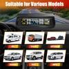 Car TPMS With USB Charging Solar Powered Display With 4 External Tire Sensor For Auto Tyre Security Device