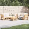 VidaXL Garden Lounge Set with Cushions 6 Pcs, Patio Sofas, Patio Furniture Set, Outdoor Furniture, Wood 3214293
