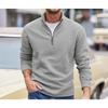 Neues Herren Polarfleece Sweatshirt Stehkragen Halbreißverschluss Einfarbig Langarm Oberteil Jacke