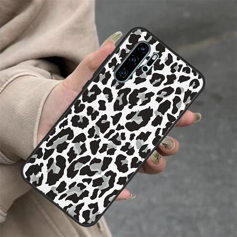 Leopard Print Black Cheetah Pattern For Huawei Nova 11i 8i 7i 3i Nova 9 10 SE 5T Y60 Y70 Y90 Y91 Y61 P20 P30 P40 Lite Pro Case