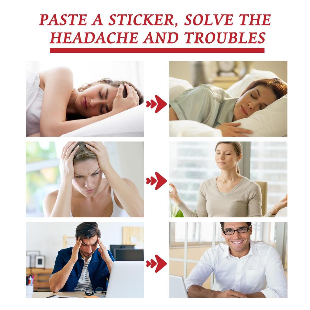 South Moon Headache Relief Patch Dizziness Headache Dizziness Body Care Acupuncture Points Patch